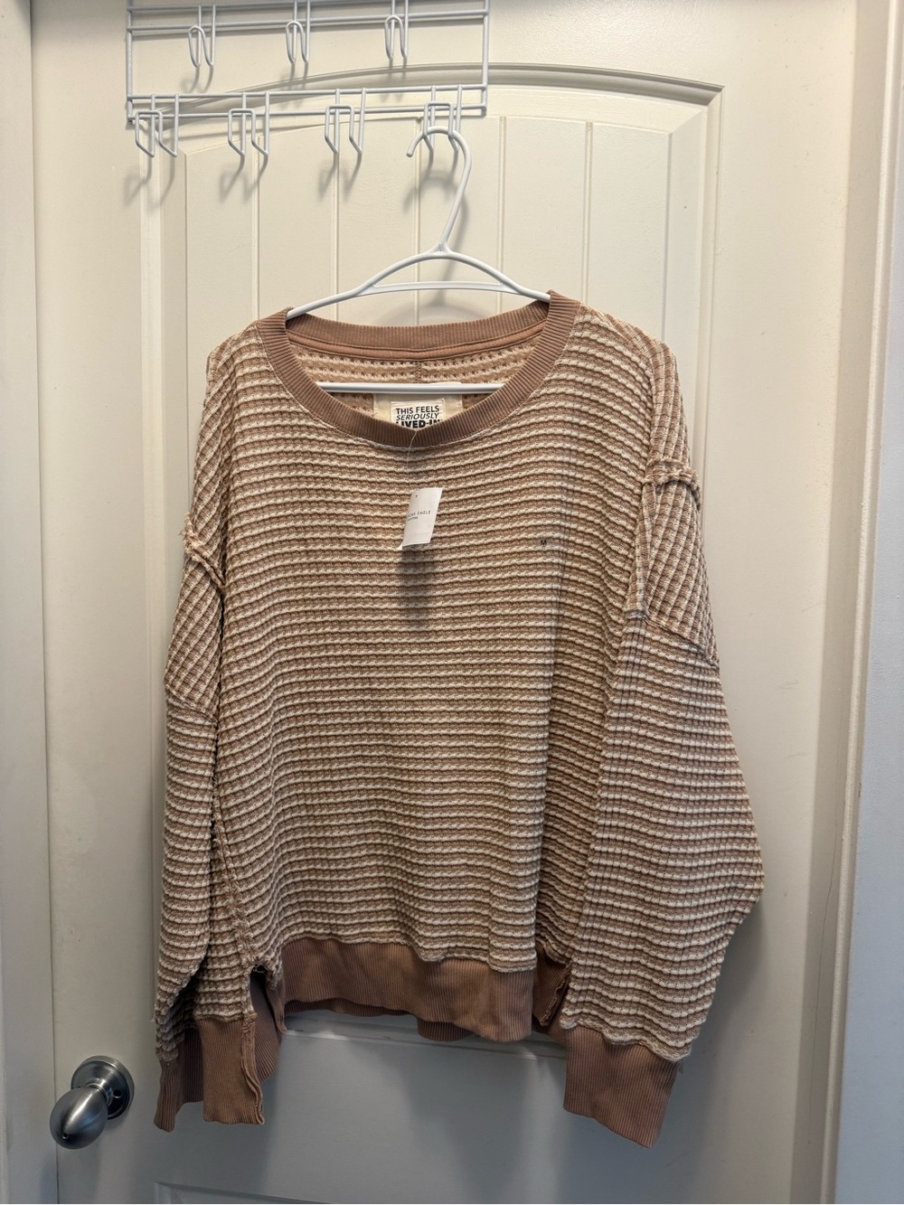 American Eagle Outfitters Waffle Knit Top